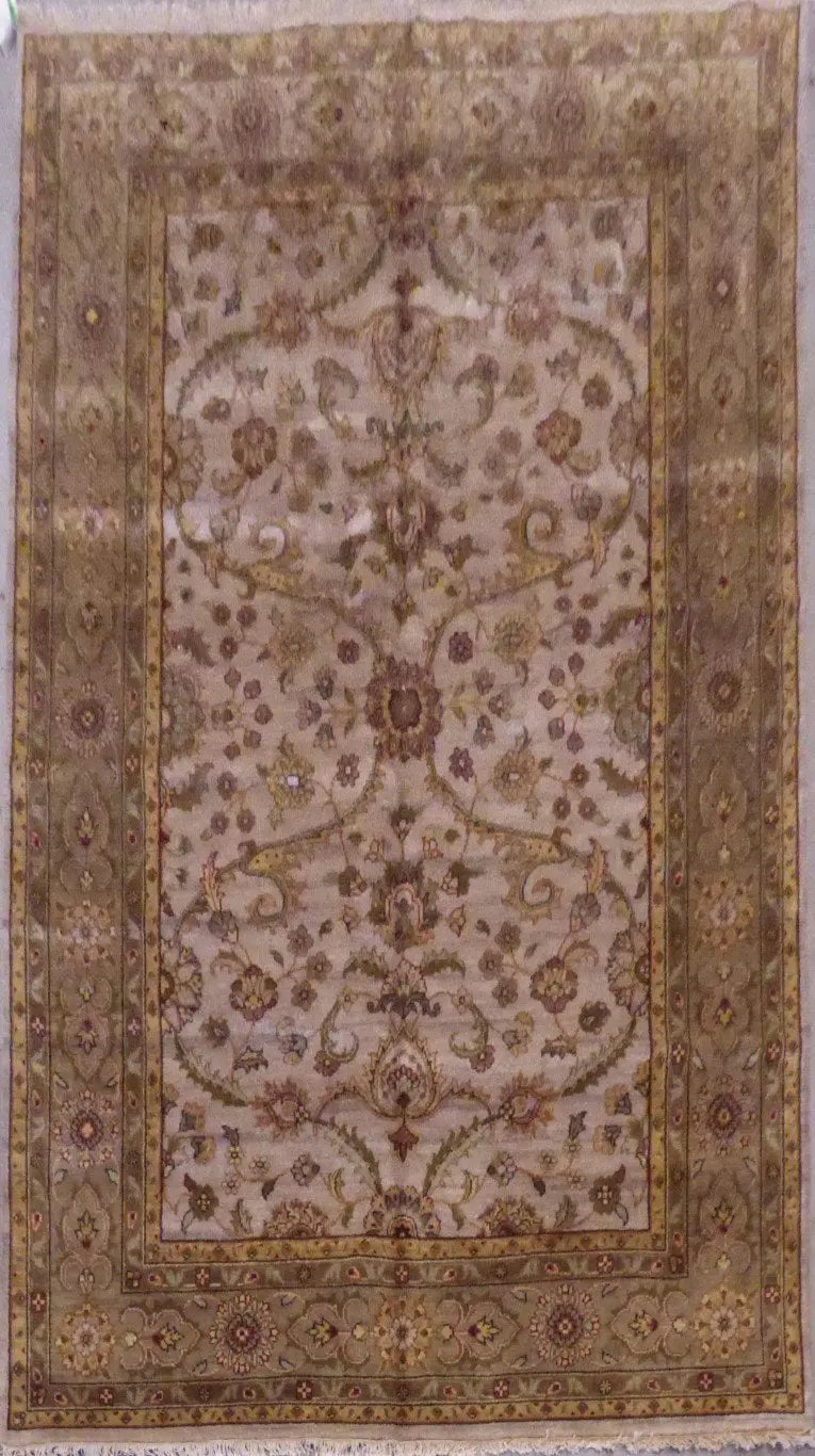 One Of The Kind Indian Hand-Knotted Rug 6'0'' X 9'11"